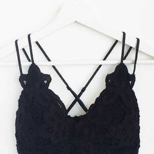 Elegant Black Lace Cami Bralette